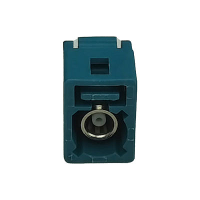 Single Port FAKRA Z Type Connector WaterBlue Color For Automotive