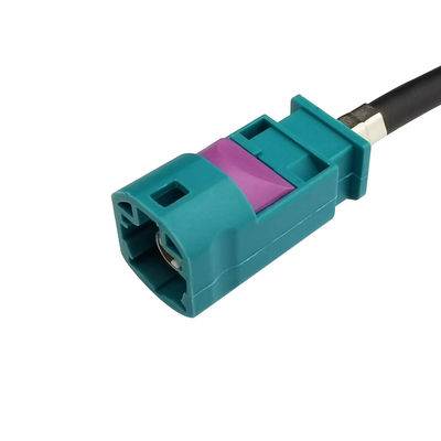 Durable Coaxial FAKRA HSD LVDS 4 Pin Cable , Straight HSD Female To Male Cable