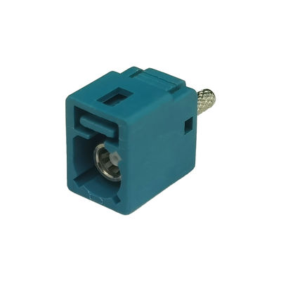 Single Port FAKRA Z Type Connector WaterBlue Color For Automotive